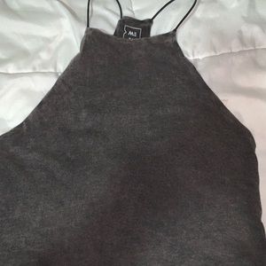 Gray halter tank